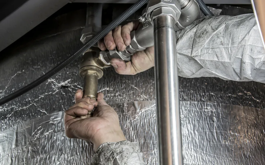 Plumbing work typical of Chandler Arizona homes
